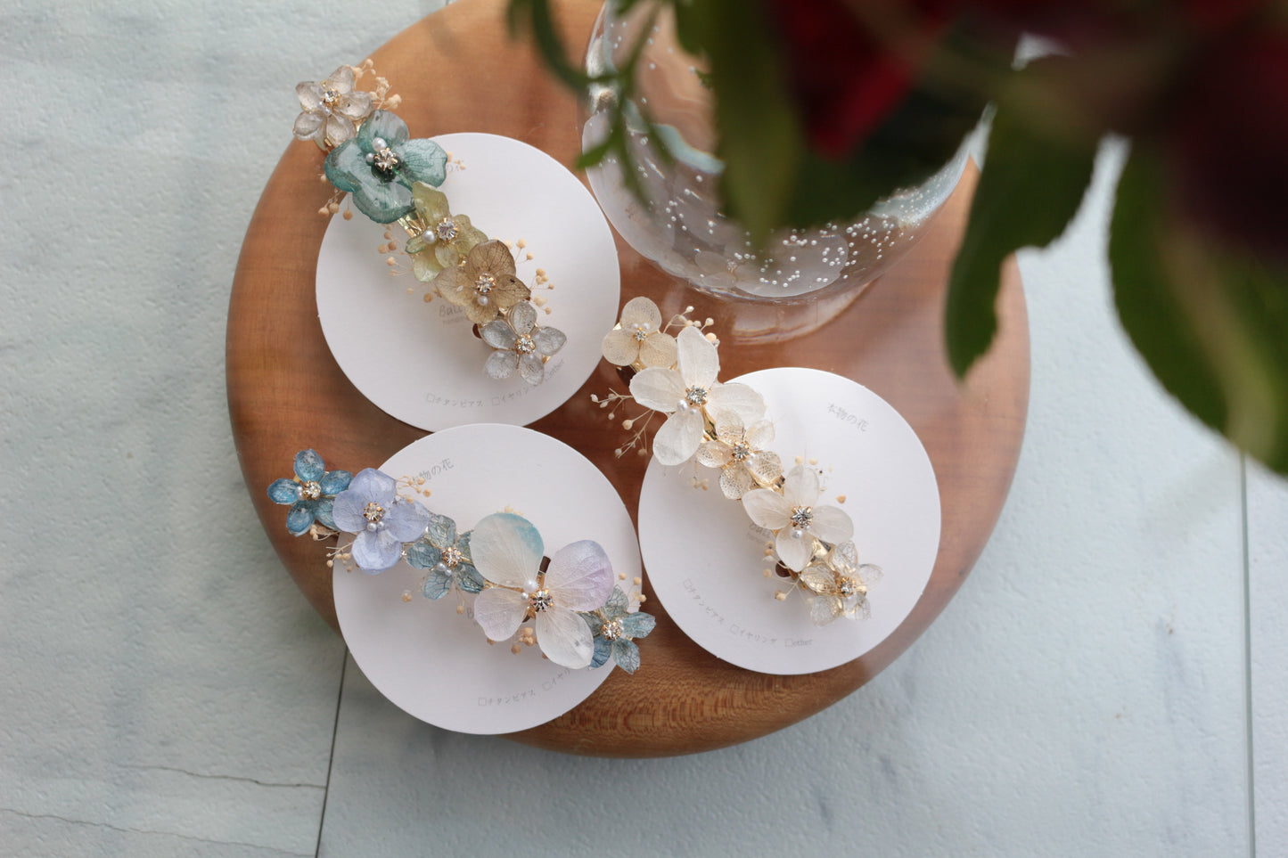 Hydrangea Hair Barrette No.44