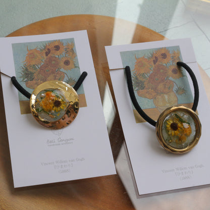 Gogh's Inspired Hair tie - ひまわり