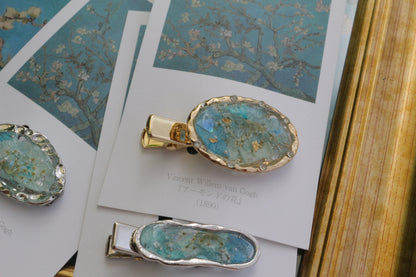 Gogh's Inspired Hair Clip - アーモンドの花