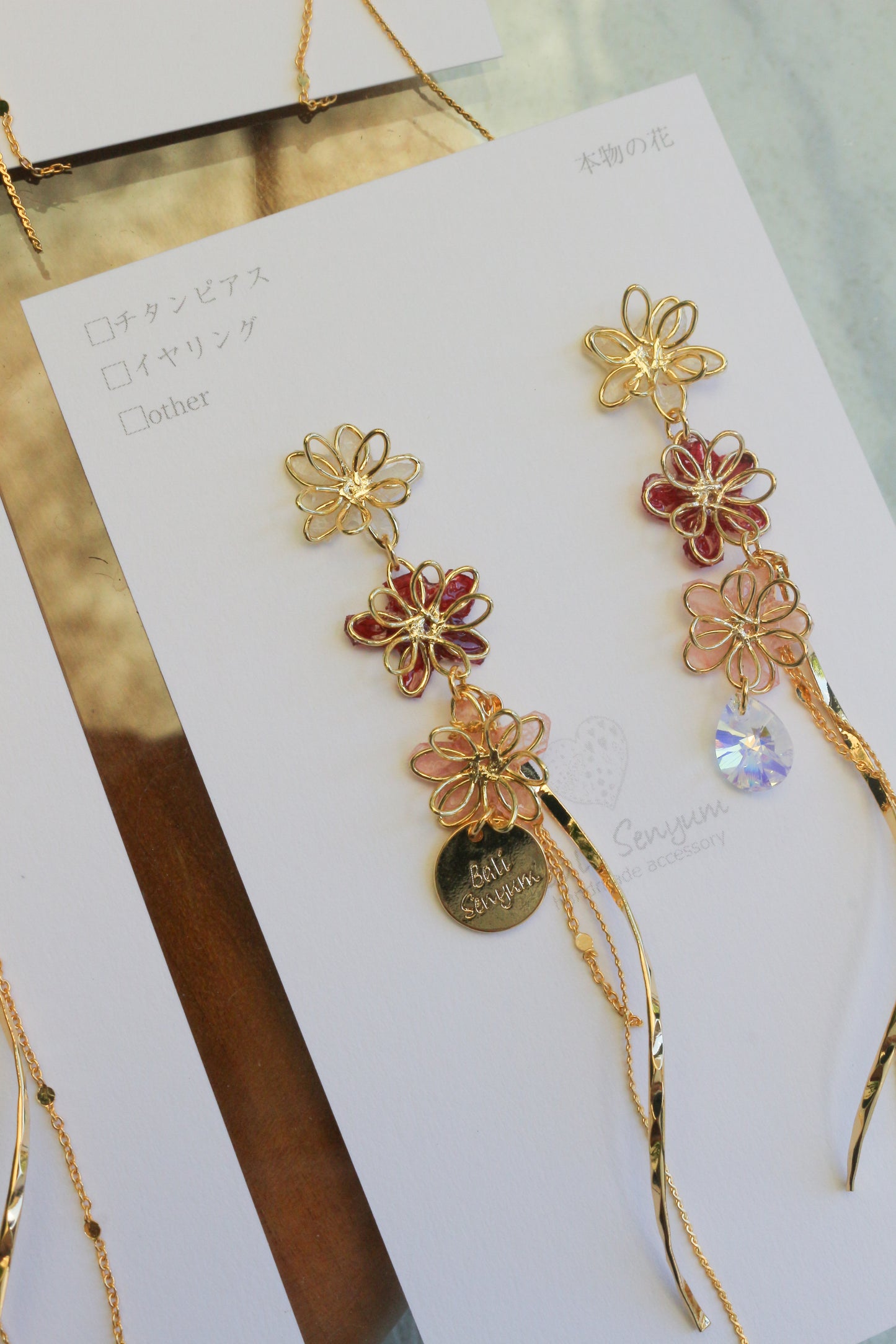 Oshikatsu Hydrangea Earrings No.3 ピアスorイヤリング