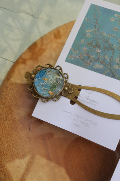 Gogh Inspired Flower Book Mark No.1 - アーモンドの花