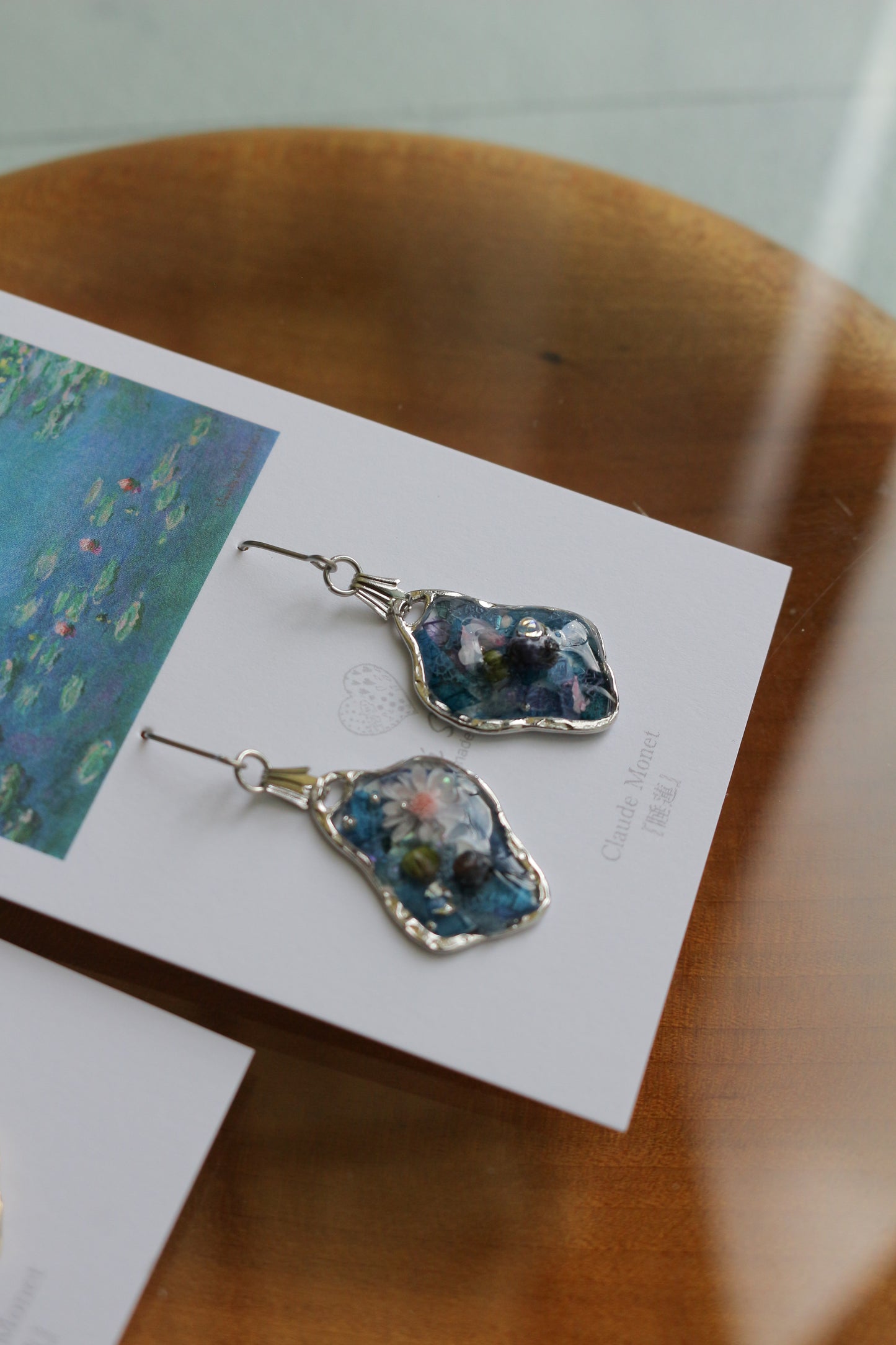Claude Monet Water Lilies Inspired Dangling -睡蓮