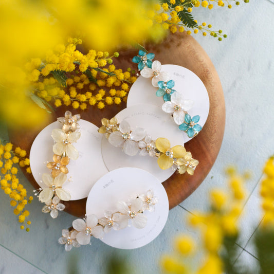 Hydrangea Hair Barrette No.45