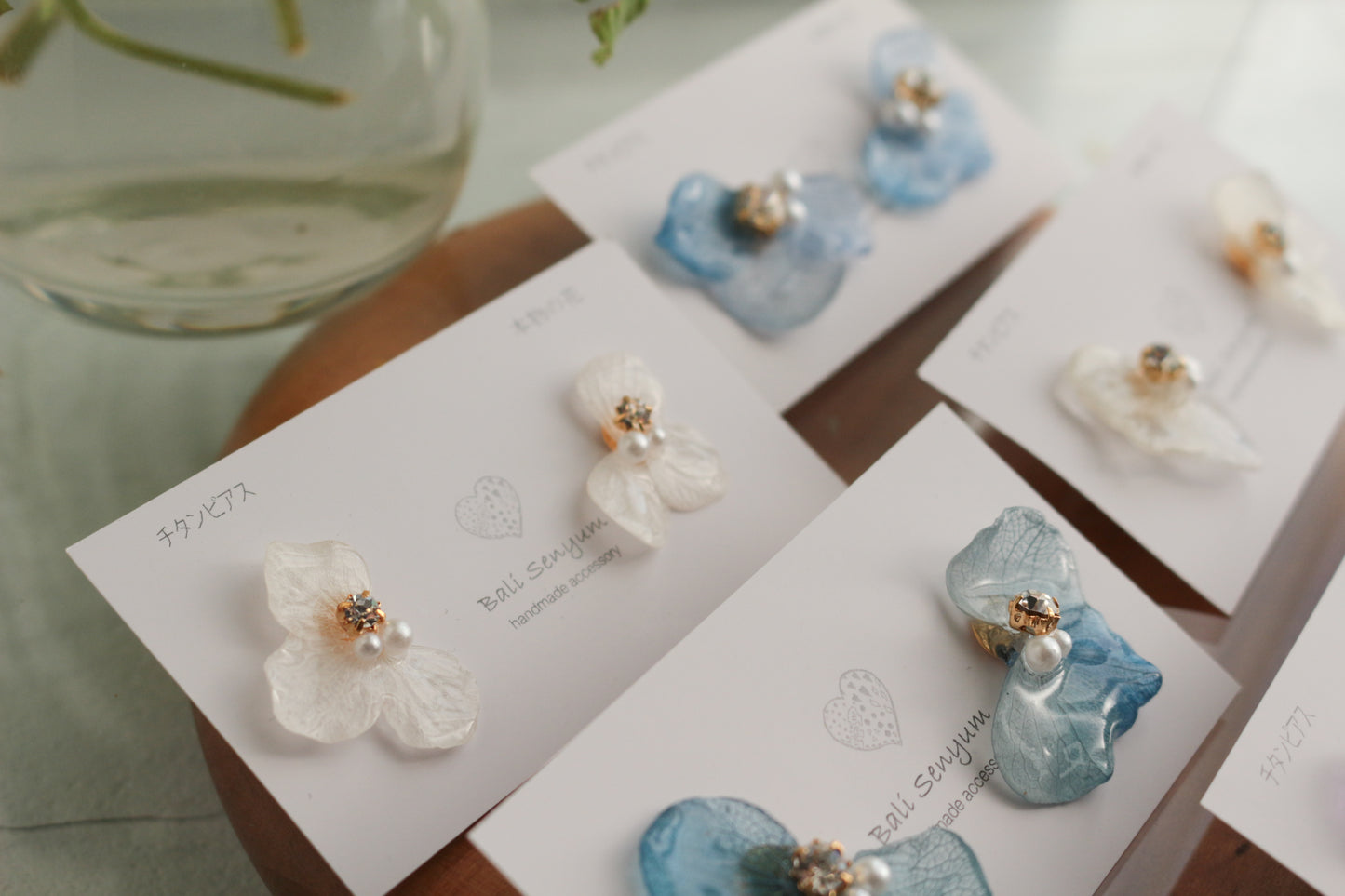 Hydrangea Wing No.138- Titanium Pierce(ピアス）