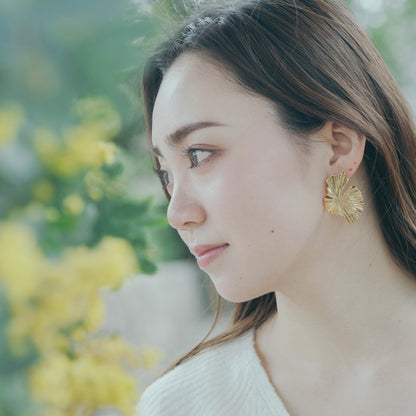 Lily Pad Metal Pierce Earring No.2 〜Sakkoly