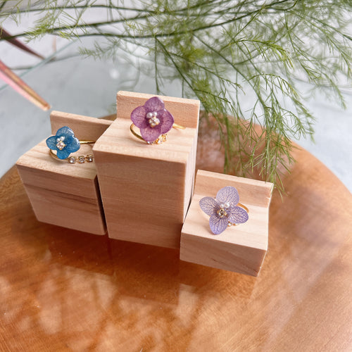 Hydrangea Three Gems NEW Ring No.9