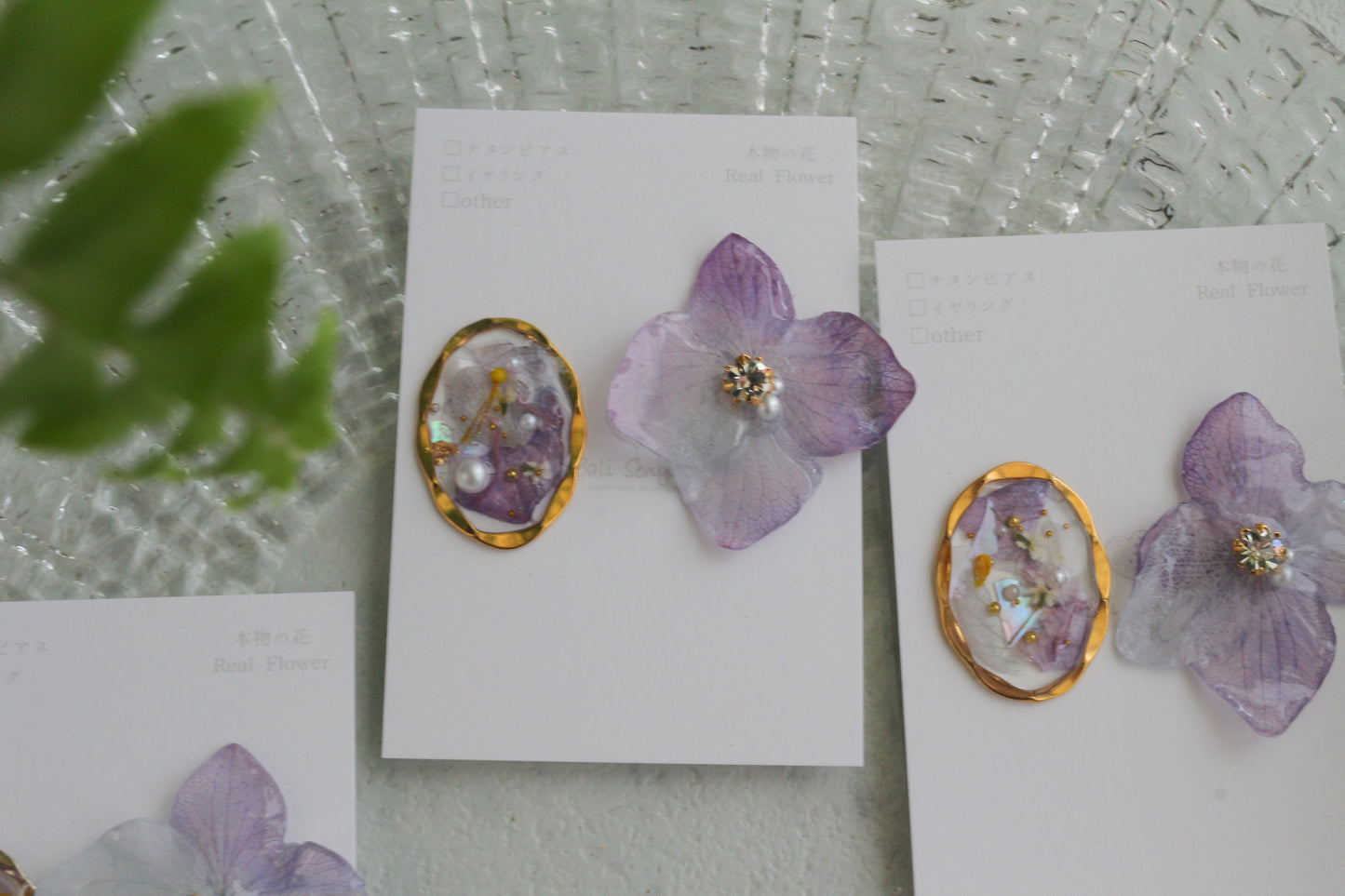 Hydrangea and Flower Medallion No.4 パーツ選べます。