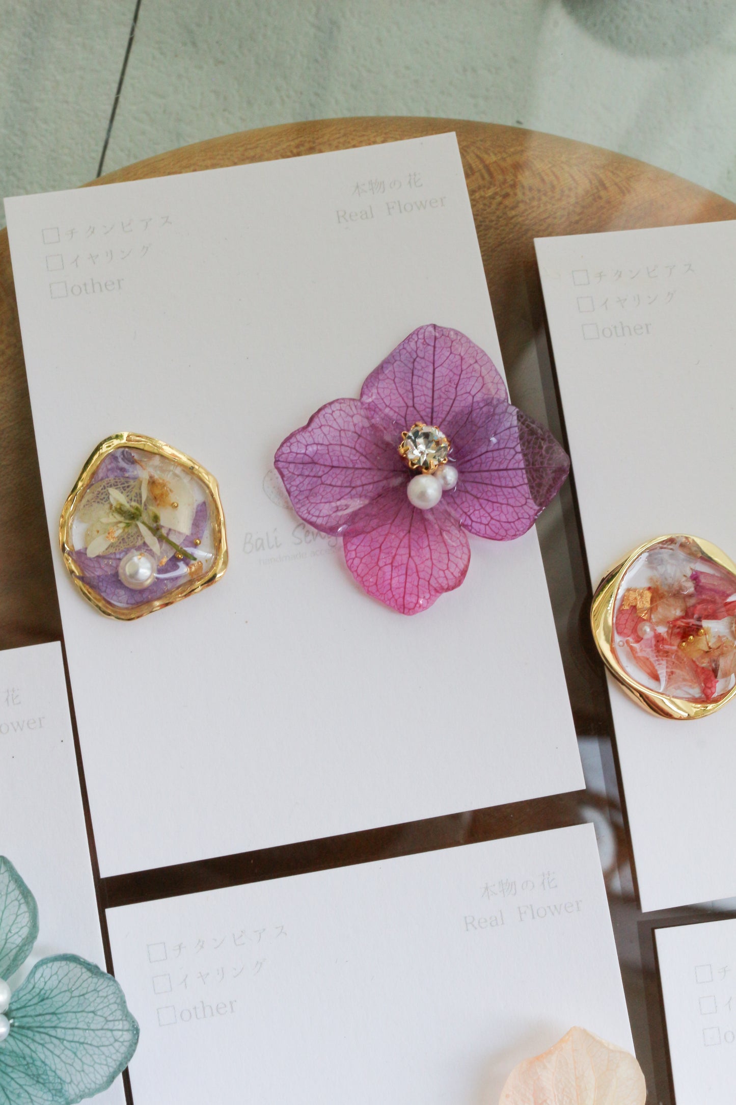 Hydrangea and Flower Medallion No.3 パーツ選べます。