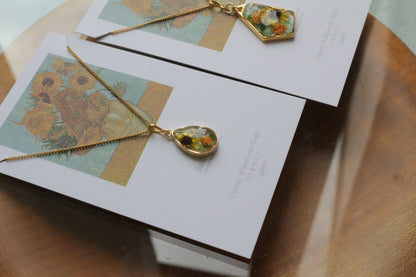 Gogh's Irises Inspired Necklace - ひまわり