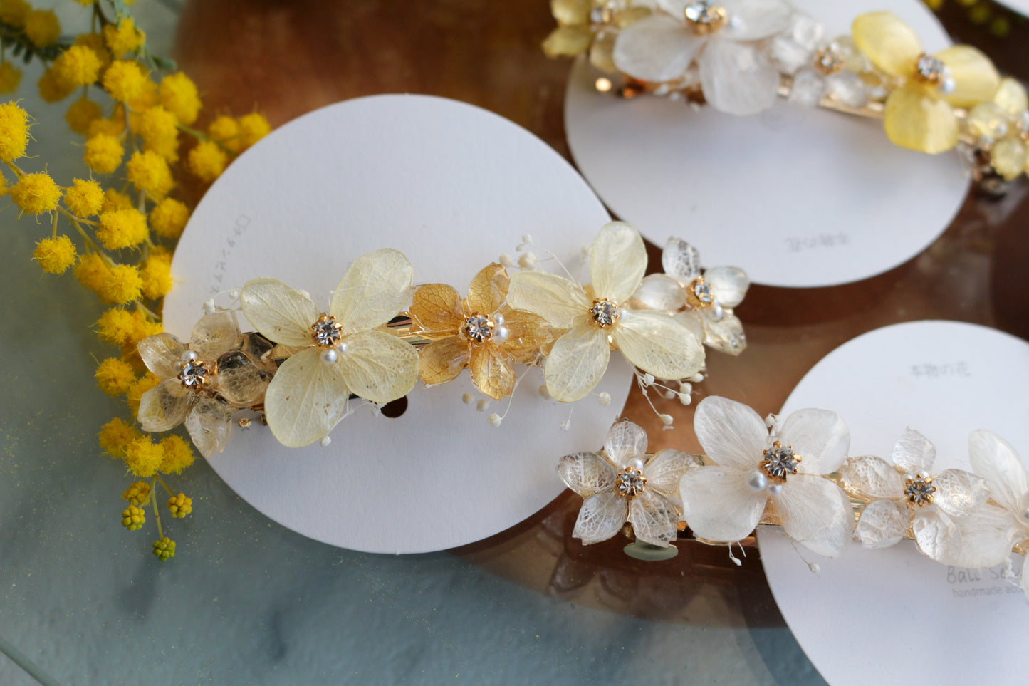 Hydrangea Hair Barrette No.45