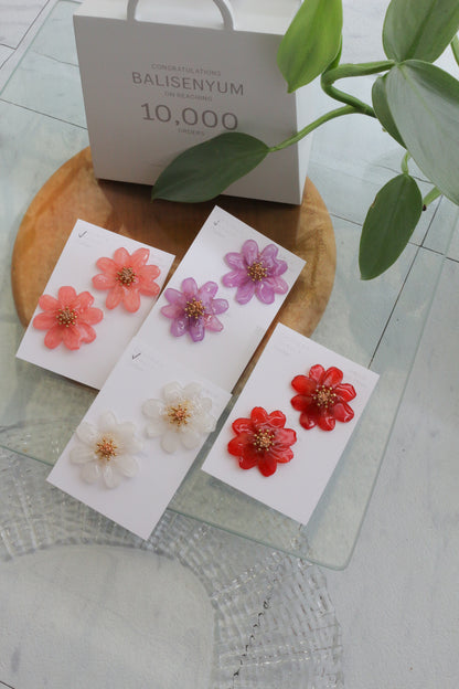 Cosmos Earrings 2026  Clip-on イヤリング　No.2