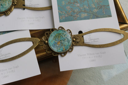 Gogh Inspired Flower Book Mark No.2 - アーモンドの花