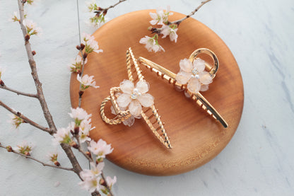Someiyoshino Sakura Hair Clip - White Big