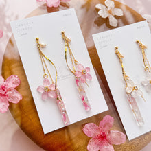 Sakura with Stick Earrings No.1