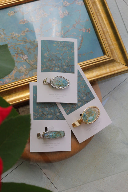 Gogh's Inspired Hair Clip - アーモンドの花