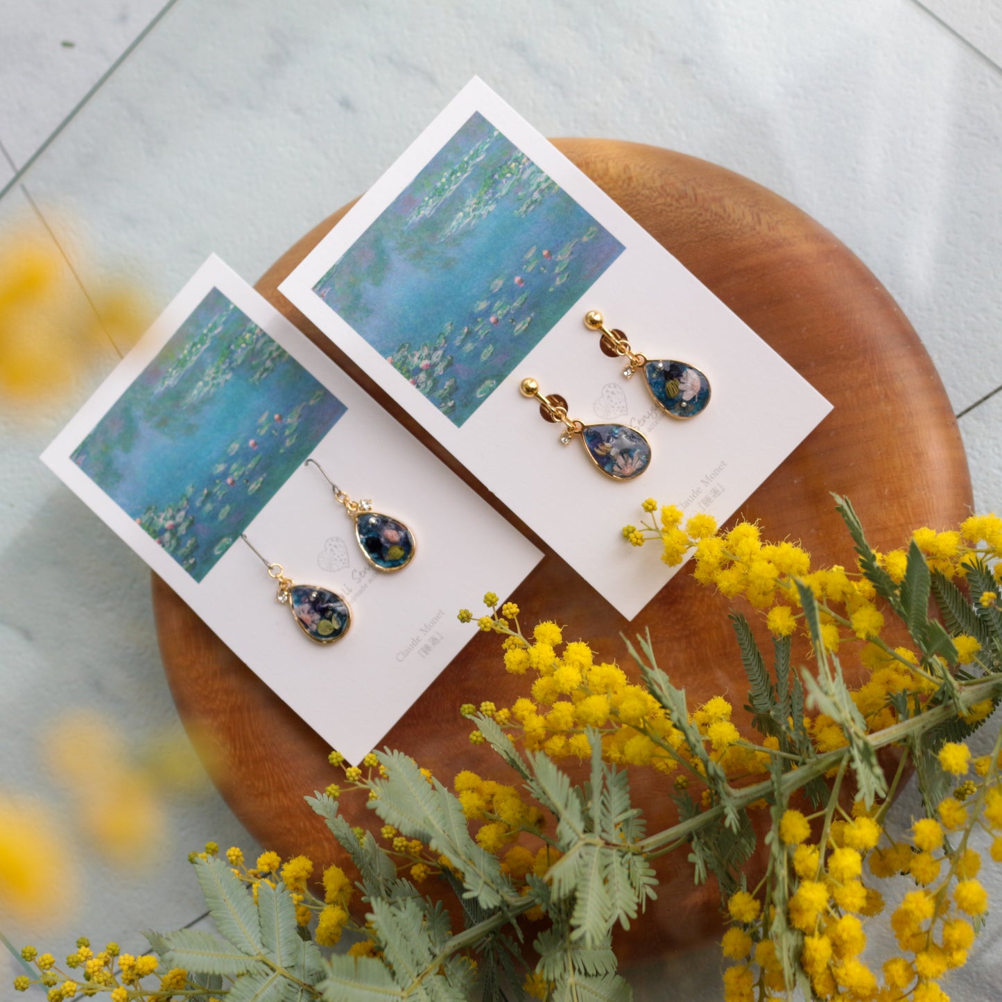 Claude Monet Water Lilies Inspired Dangling -No.2 睡蓮