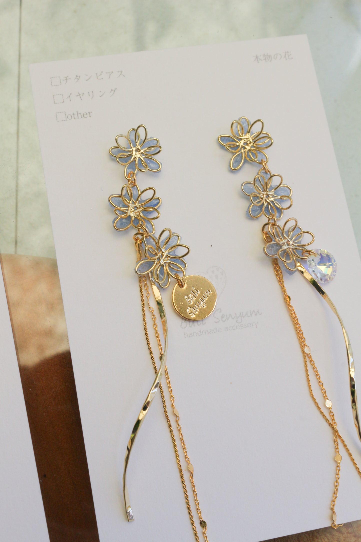 Oshikatsu Hydrangea Earrings No.3 ピアスorイヤリング