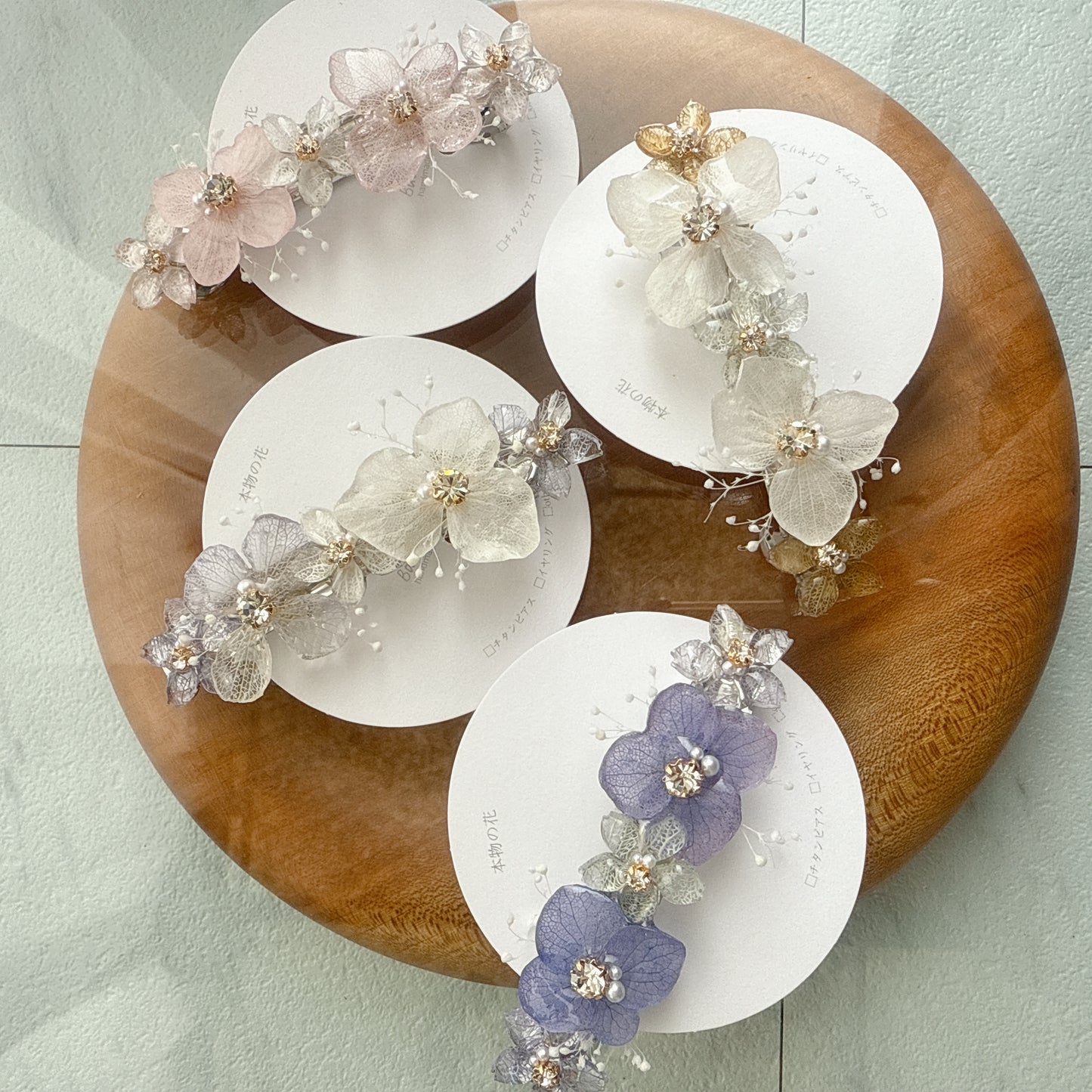 Hydrangea Hair Barrette No.13