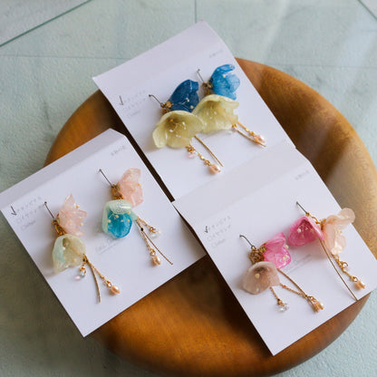SUZUYOME2 Original Flower Earrings - No.10