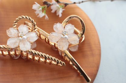 Someiyoshino Sakura Hair Clip - White Big