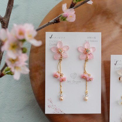 Someiyoshino Sakura Bouquet Earrings