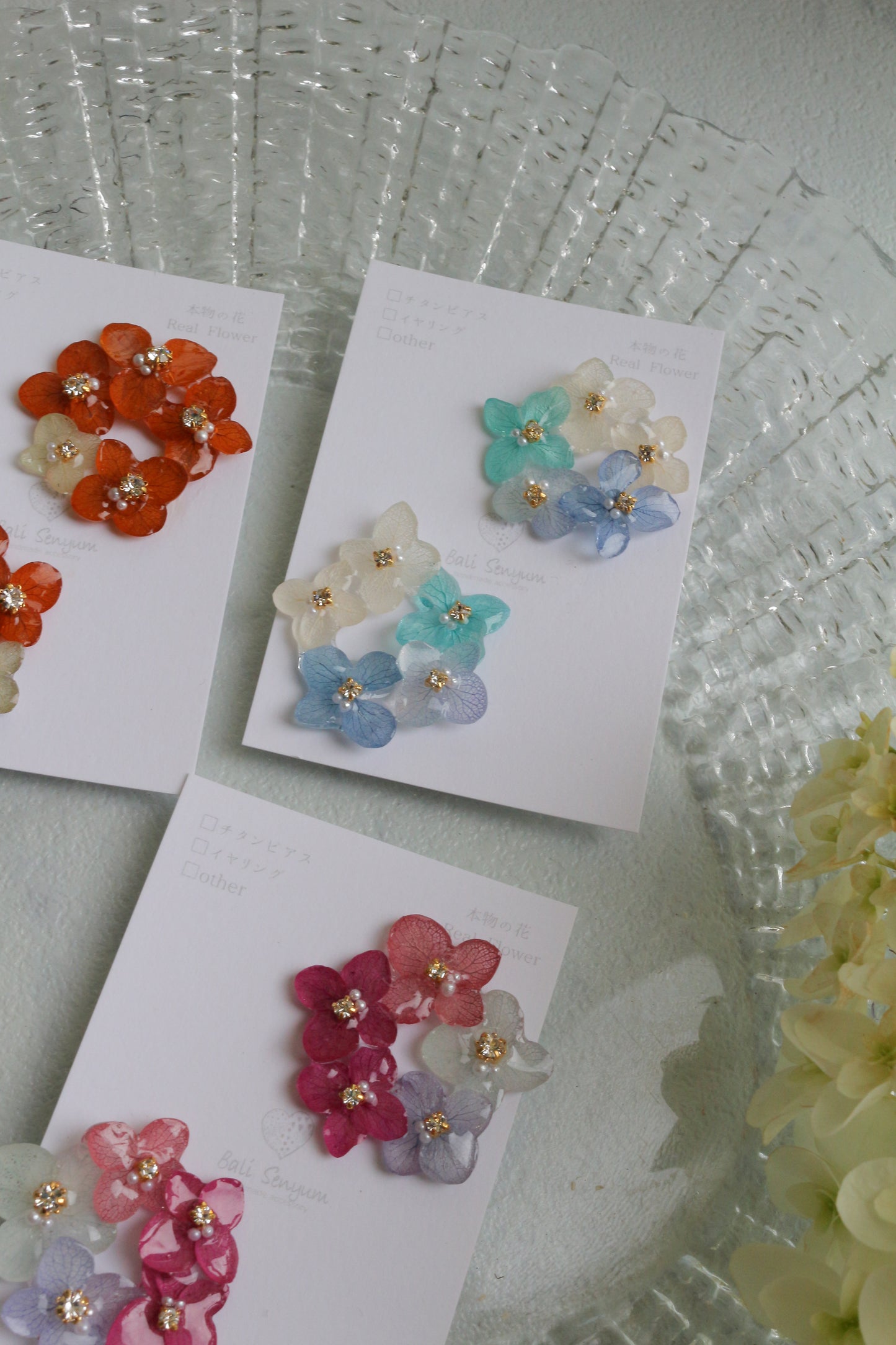En Flower Earring 円と縁- ピアス or イヤリング　No.2