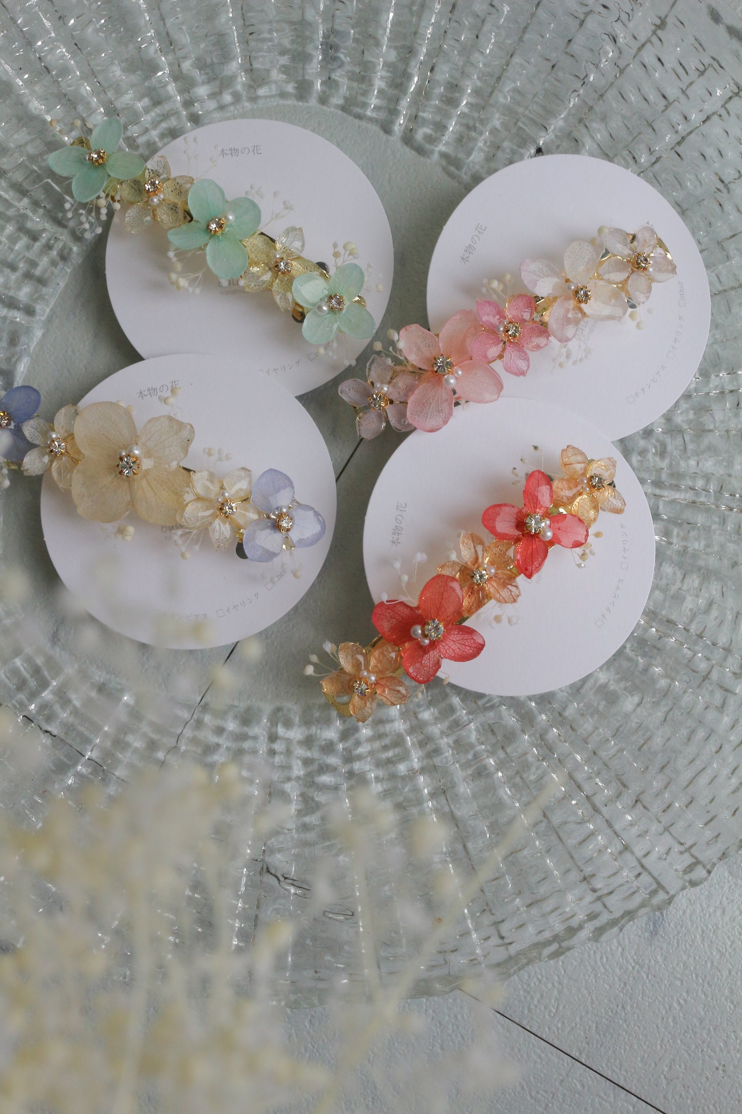 Hydrangea Hair Barrette No.47