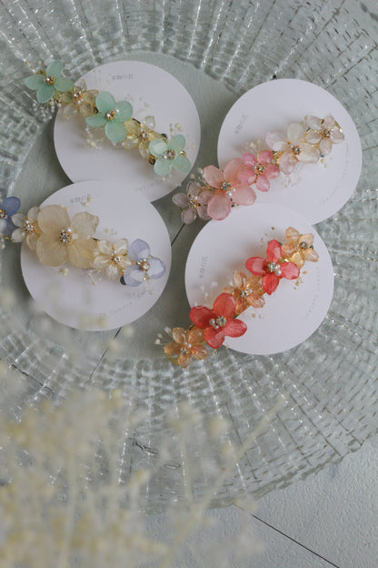 Hydrangea Hair Barrette No.47