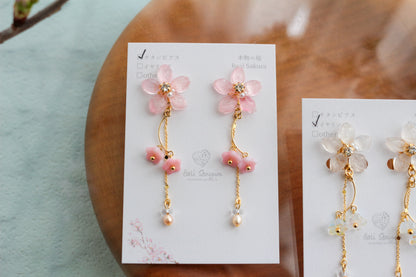 Someiyoshino Sakura Bouquet Earrings