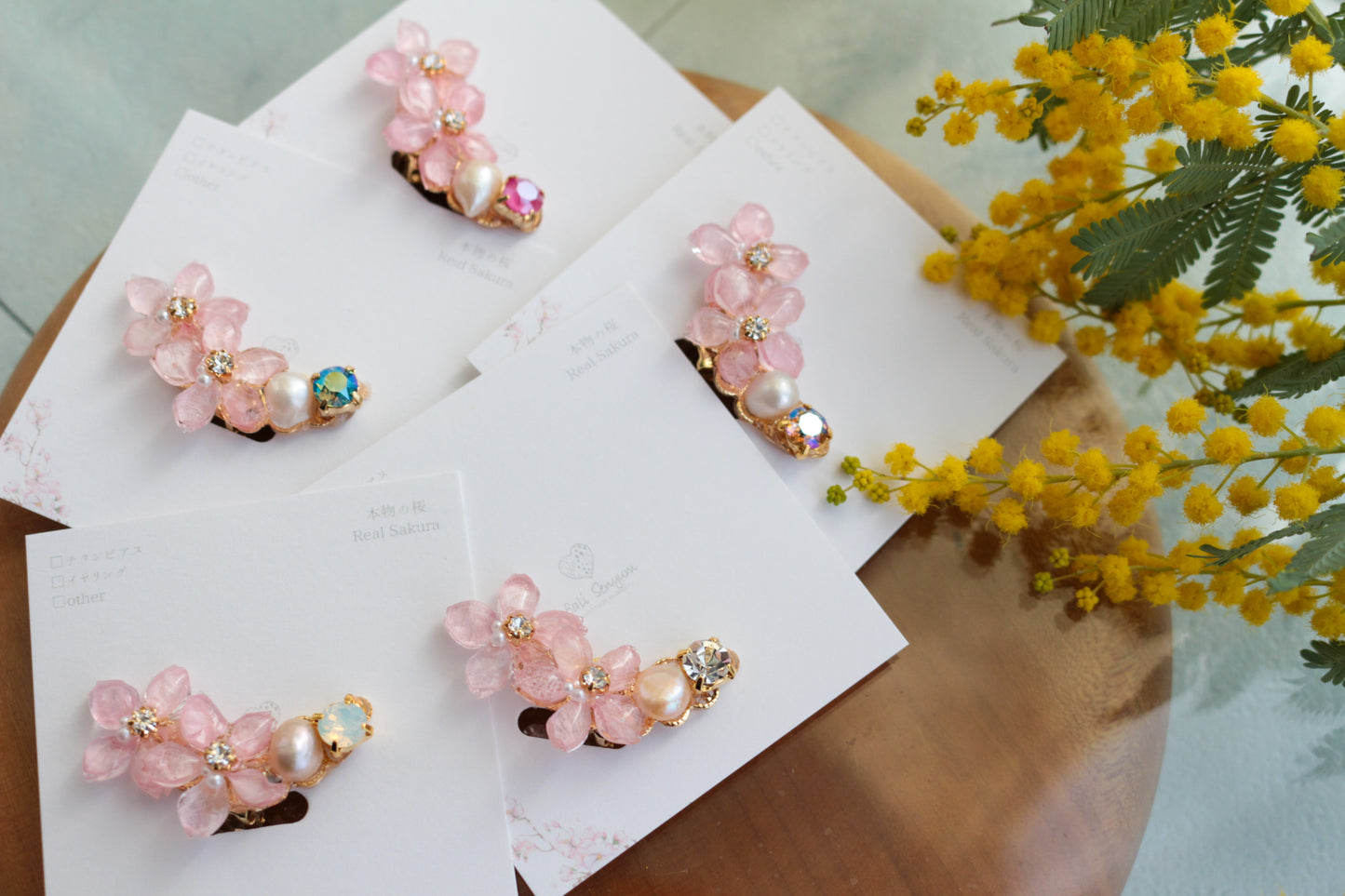 Someiyoshino Doule Sakura Ear-cuff Pink "Left"