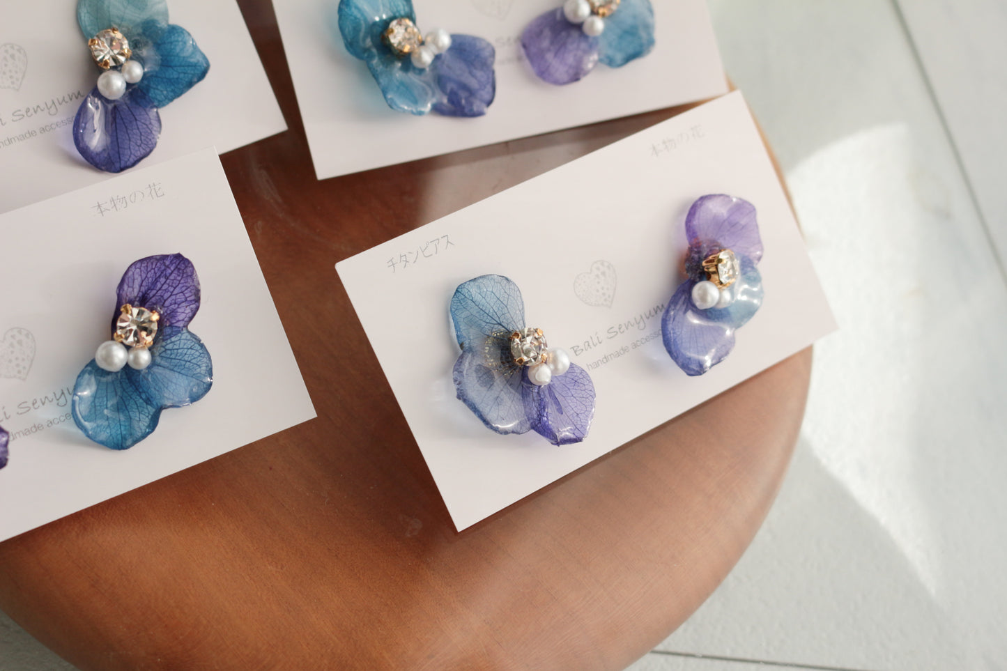 Hydrangea Wing No.140- Titanium Pierce(ピアス）