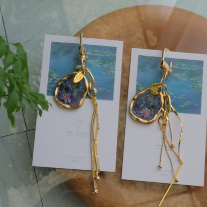 Monet Inspired Flower Bag Charm No.3 睡蓮