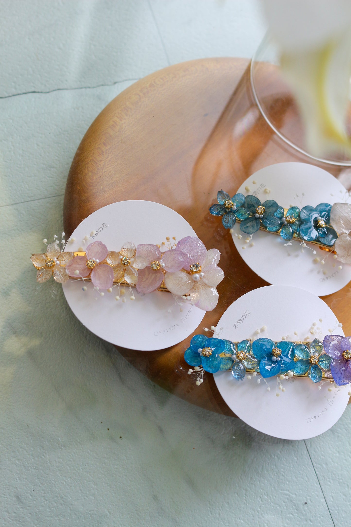Hydrangea Big Hair-Clip No.1