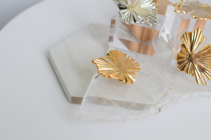 Lily Pad Metal Pierce Earring No.2 〜Sakkoly