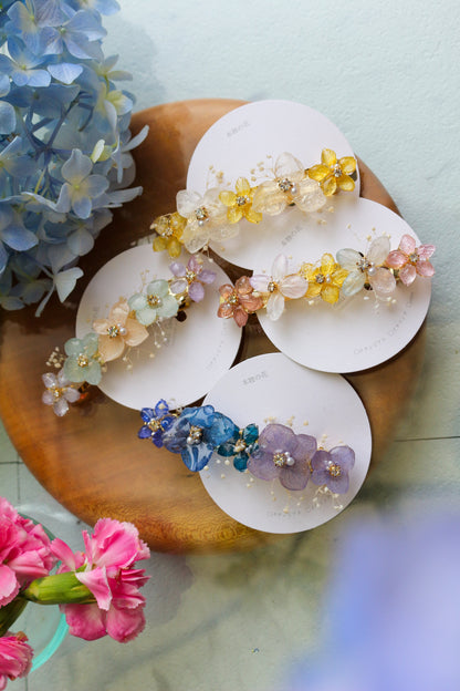 Hydrangea Hair Barrette No.30