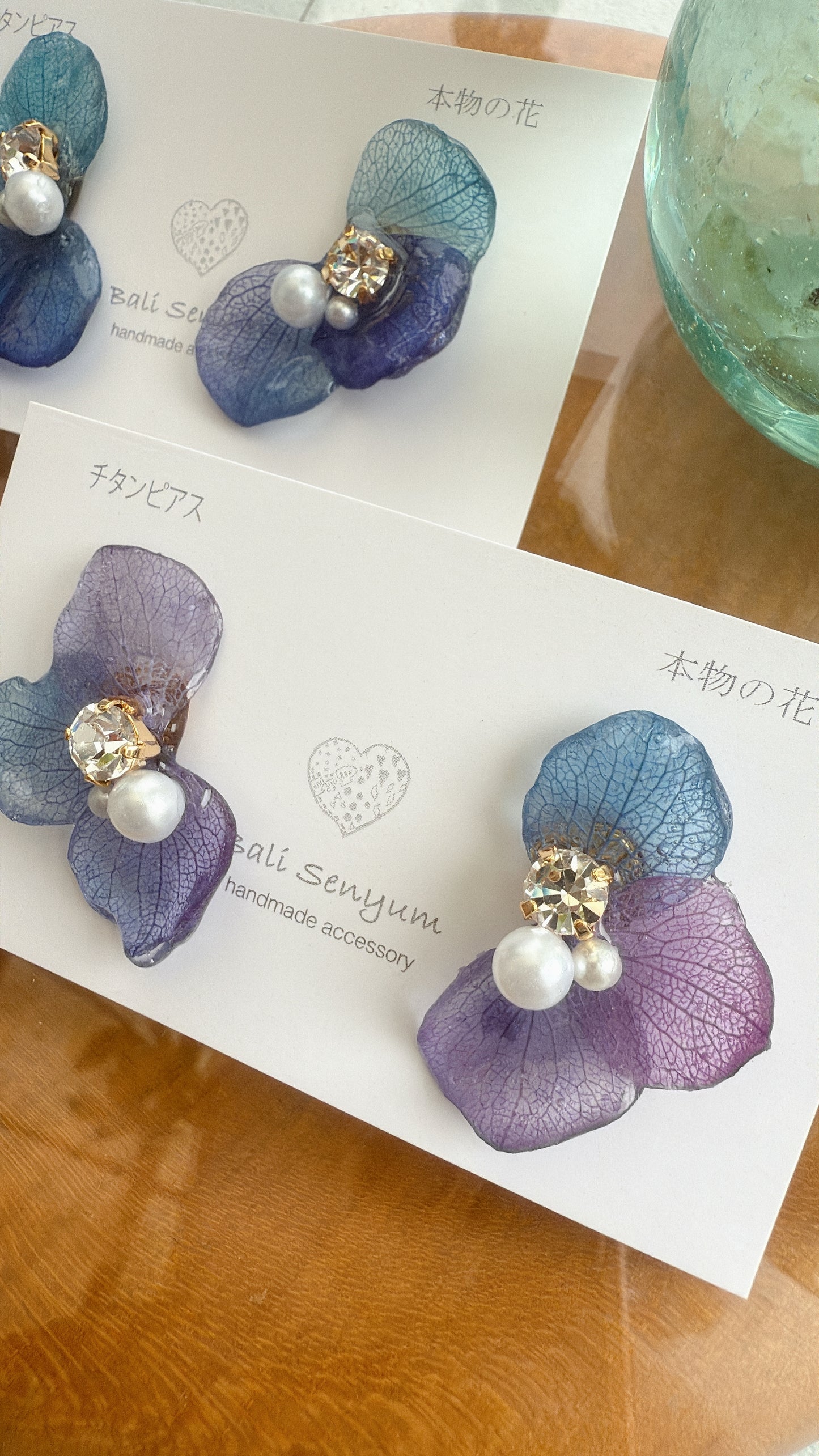 Hydrangea Wing No.115- Titanium Pierce(ピアス）