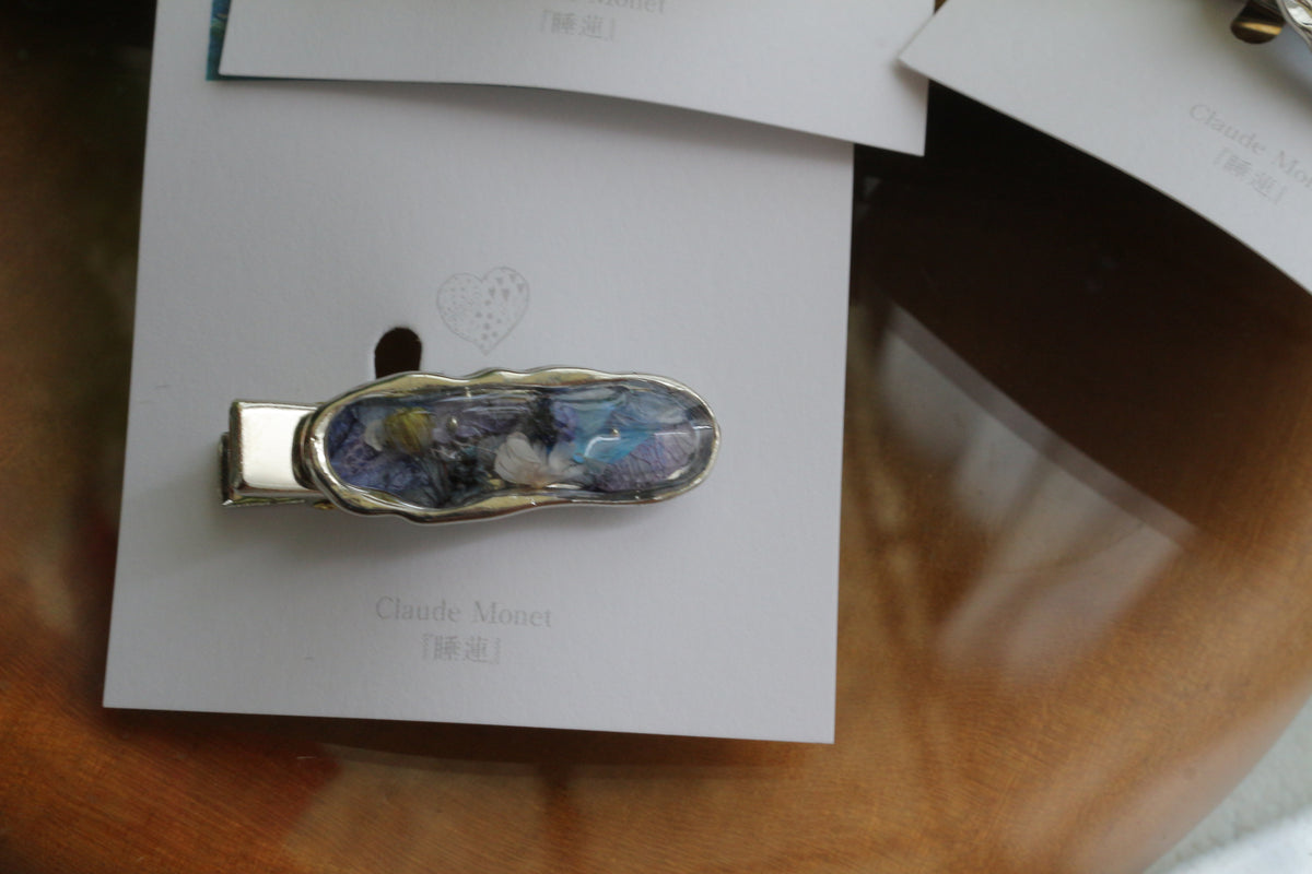 Monet's Inspired Hair Clip - 睡蓮