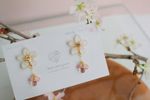 Real "Someiyoshino" Sakura Earring - White Sakura "凛"