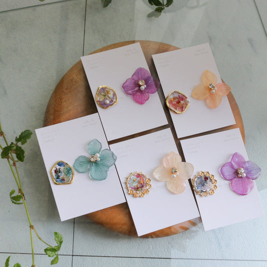 Hydrangea and Flower Medallion No.3 パーツ選べます。