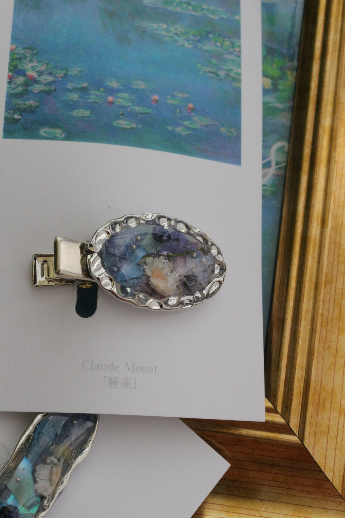 Monet's Inspired Hair Clip - 睡蓮