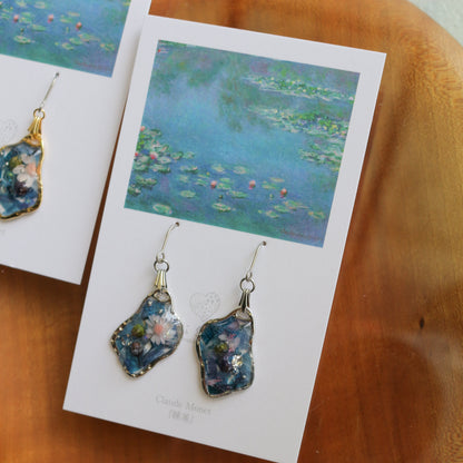 Claude Monet Water Lilies Inspired Dangling -睡蓮