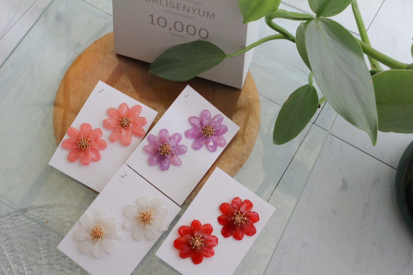 Cosmos Earrings 2026  Clip-on イヤリング　No.2