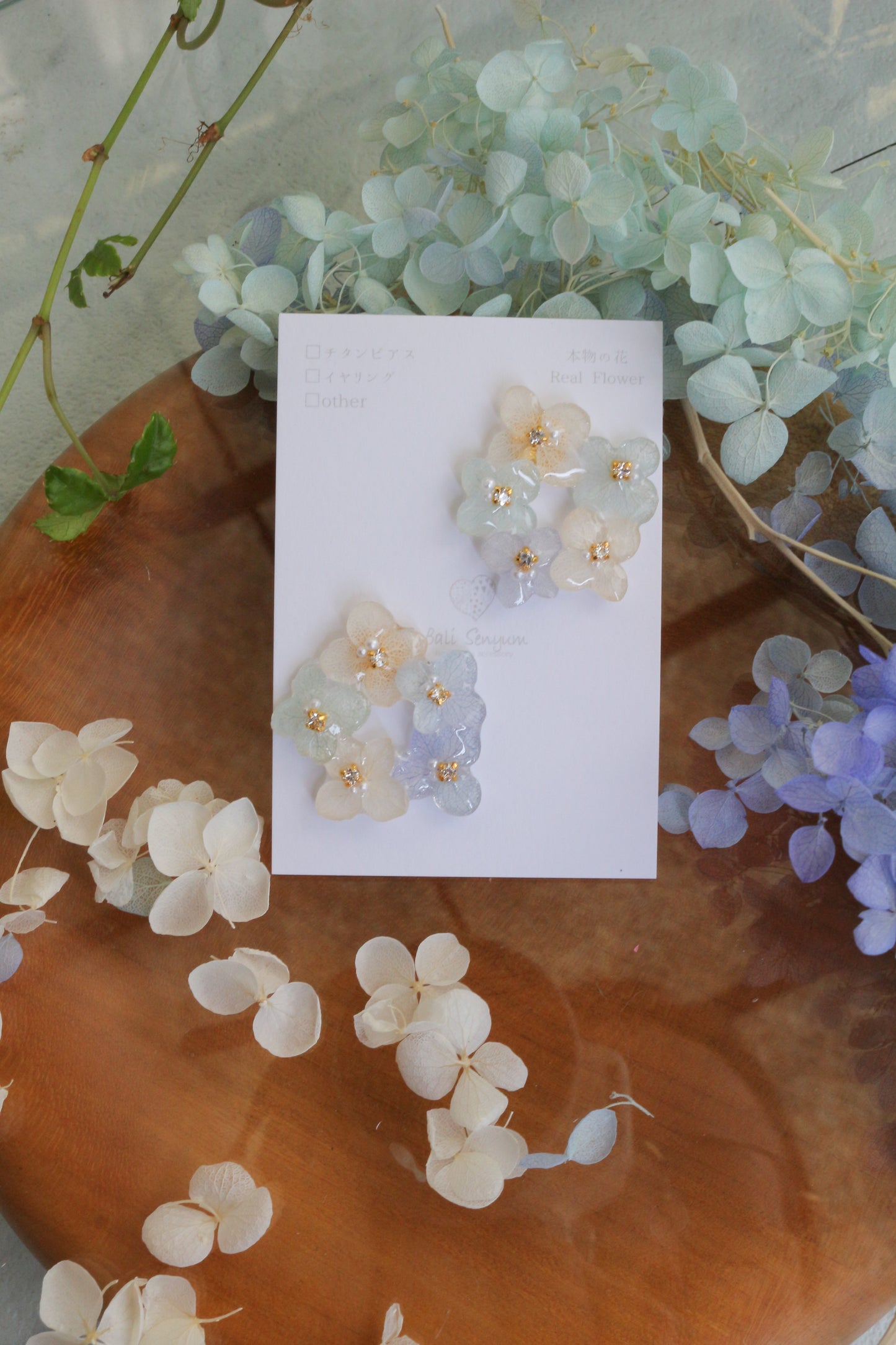 En Flower Earring 円と縁- Titanium Pierce(チタンピアス ）No.1