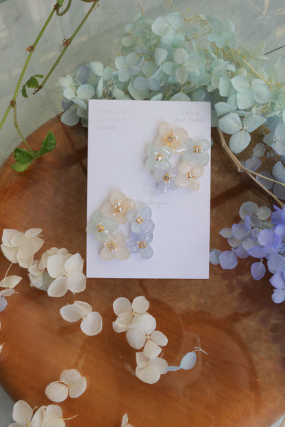 En Flower Earring 円と縁- Titanium Pierce(チタンピアス ）No.1