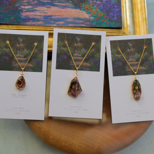 Claude Monet's Inspired Necklace - ジヴェルニーの庭