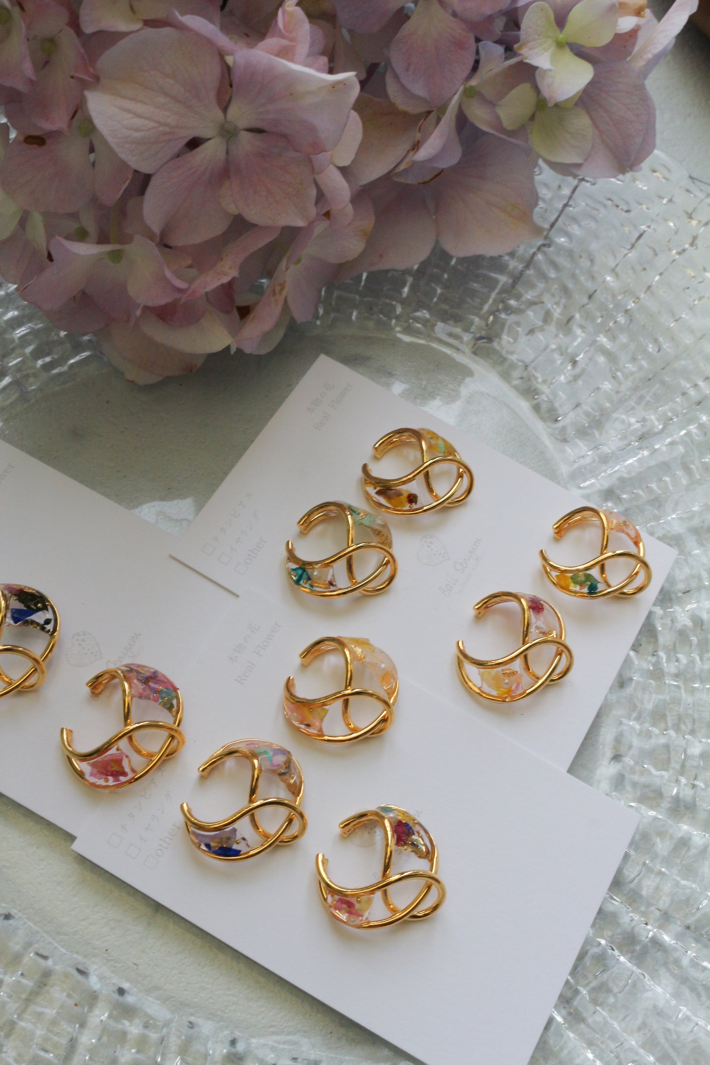 Linked Droplet Ear Cuffs (Limited item) - No.1