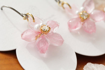 Dangling Someyoshino Sakura Earrings- Small #S020