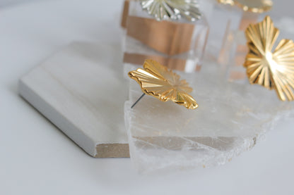 Lily Pad Metal Pierce Earring No.2 〜Sakkoly