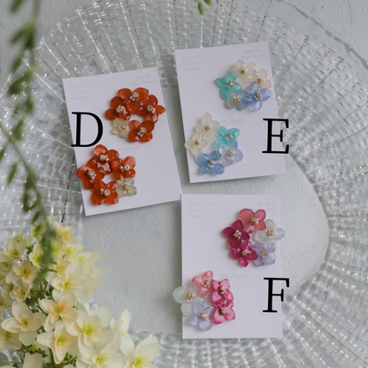 En Flower Earring 円と縁- ピアス or イヤリング　No.2