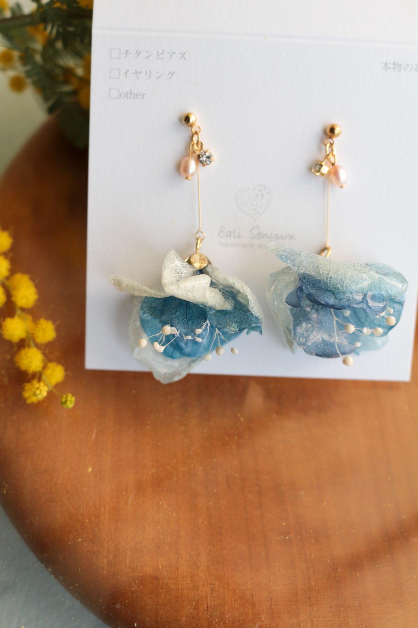 Flower Skirt Earrings - No.4 ピアスorイヤリング